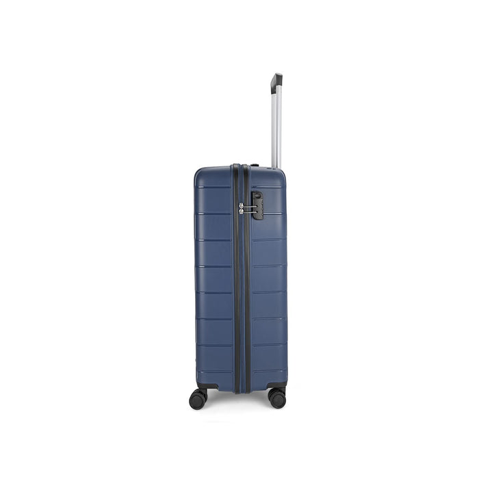 Jude 56cm Polypropylene Hardsided Cabin Luggage 8W Blue Strolley