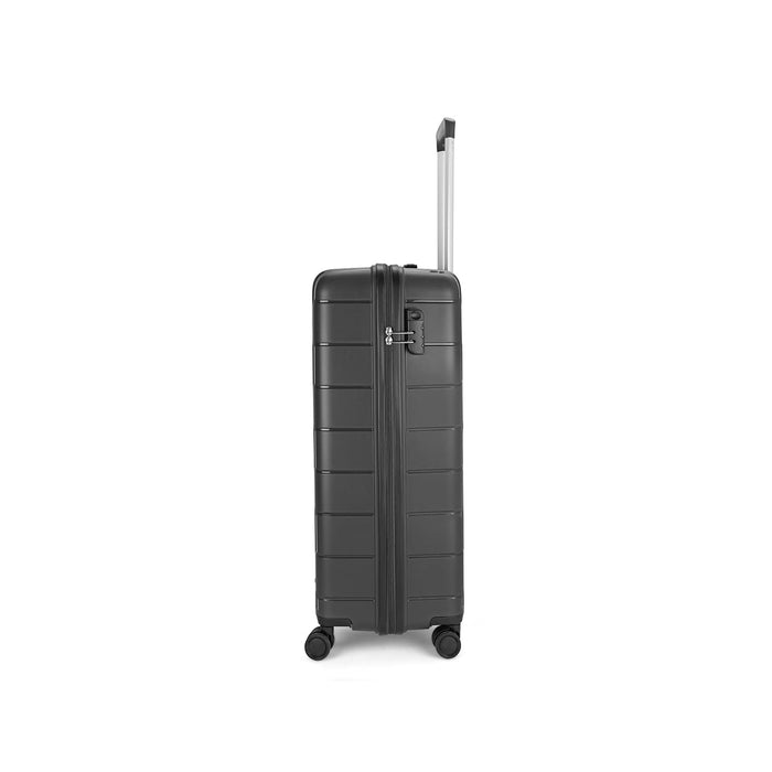 Jude 56cm Polypropylene Hardsided Cabin Luggage 8W Black Strolley