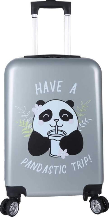 Small Cabin Luggage (56 cm) - Panda Grey 56 cms Hard - Grey