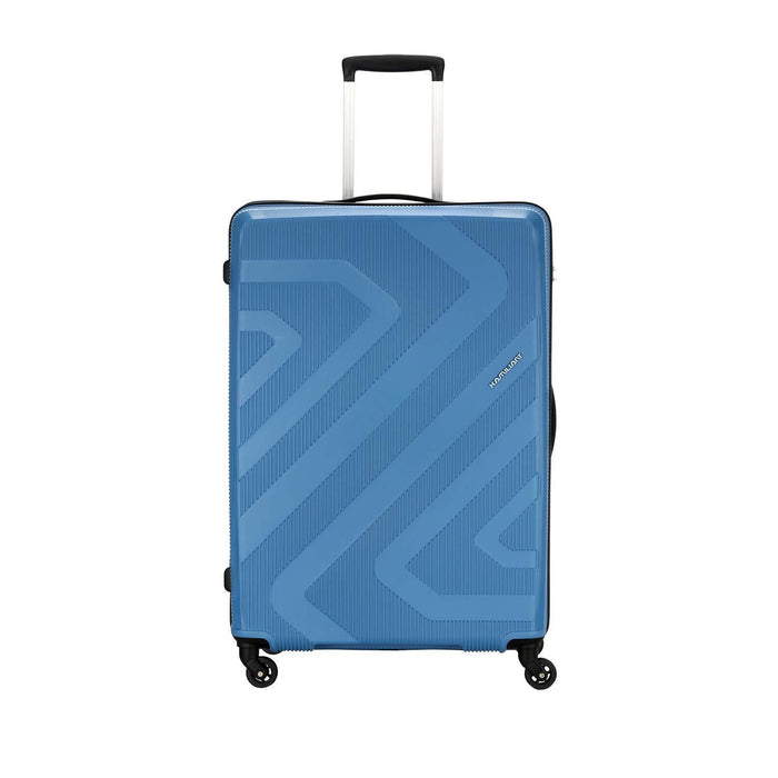 Polypropylene 55 cms Ash Blue Hardsided Cabin Luggage