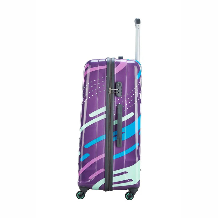Shooting Star 80cm Hardside Large 360° 4W Parachute Purple Trolley