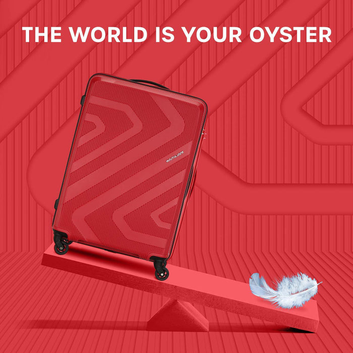 Polypropylene 79 cms RUBY RED Hardsided Check-in Luggage