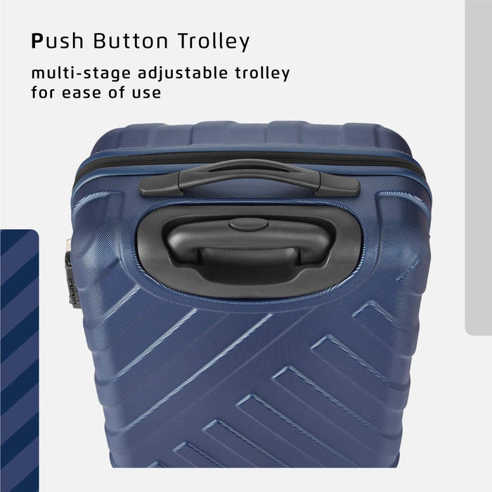 Polycarbonate 53 cms Midnight Blue Hardsided Cabin Luggage