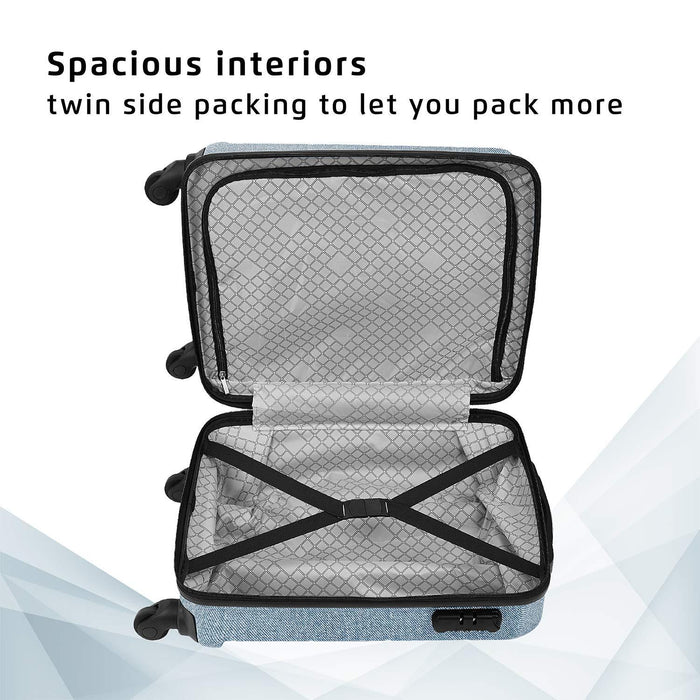 Blue Hardsided Cabin Luggage, Approved for Most budgeted Airlines