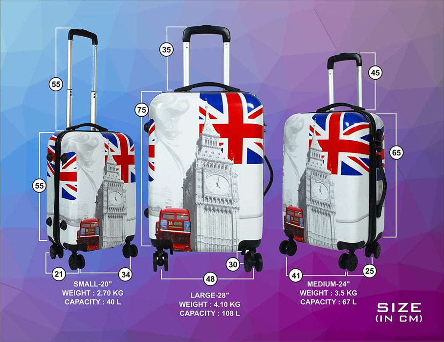 Tramp & Badger Polycarbonate Hard Trolley Bag