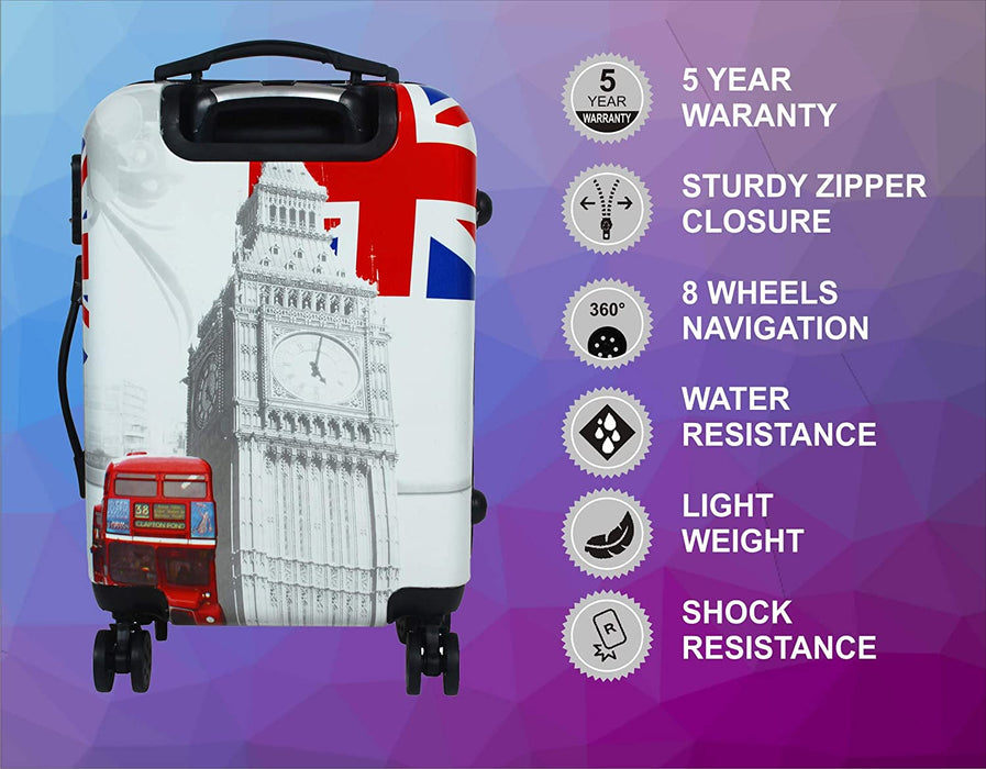 Tramp & Badger Polycarbonate Hard Trolley Bag